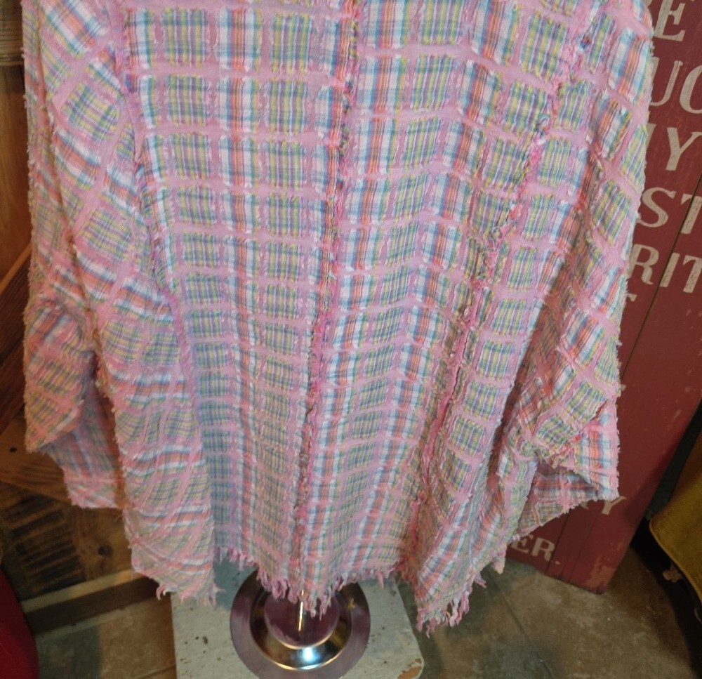 183p Oli & Hali Pink Plaid Button-Front Top - Picture 10 of 12